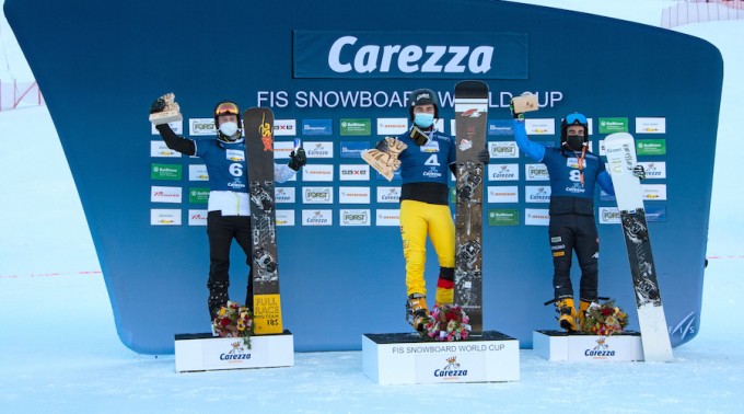 Loginov_Baumeister_Coratti_FIS_Snowboard_WC_Carezza_16_12_2021_Credits_Ivan_Goller_Photography